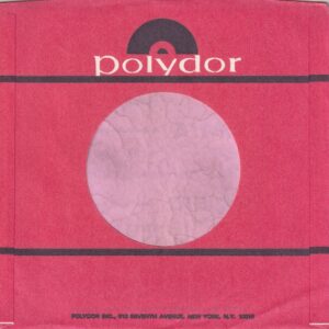 Polydor U.S.A. 810 Seventh Avenue N.Y. Address .  Company Sleeve 1974 – 1980