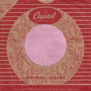 Capitol Records U.S.A. Logo Inside The Circle Of Musicians , Cut Straight With A Notch , Printed In USA On Second Line From Bottom Company Sleeve 1955 -1959