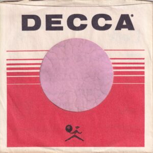 Decca Records U.S.A.  Curved Top Company Sleeve 1967 – 1968