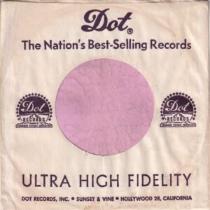 Dot U.S.A. Purple Print Company Sleeve 1964 – 1968