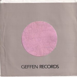 Geffin Records U.S.A. Cut Straight Glossy Finish Company Sleeve 1982 – 1990