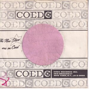 Coed Records U.S.A. Cut Straight With Small Notch Company Sleeve 1960 – 1963