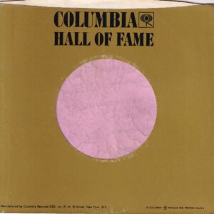 Columbia Records U.S.A. Hall Of Fame Gold With Address Details On Front Company Sleeve