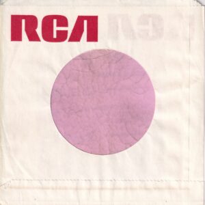 RCA Canadian Red Print On White Without Dog Logo Company Sleeve