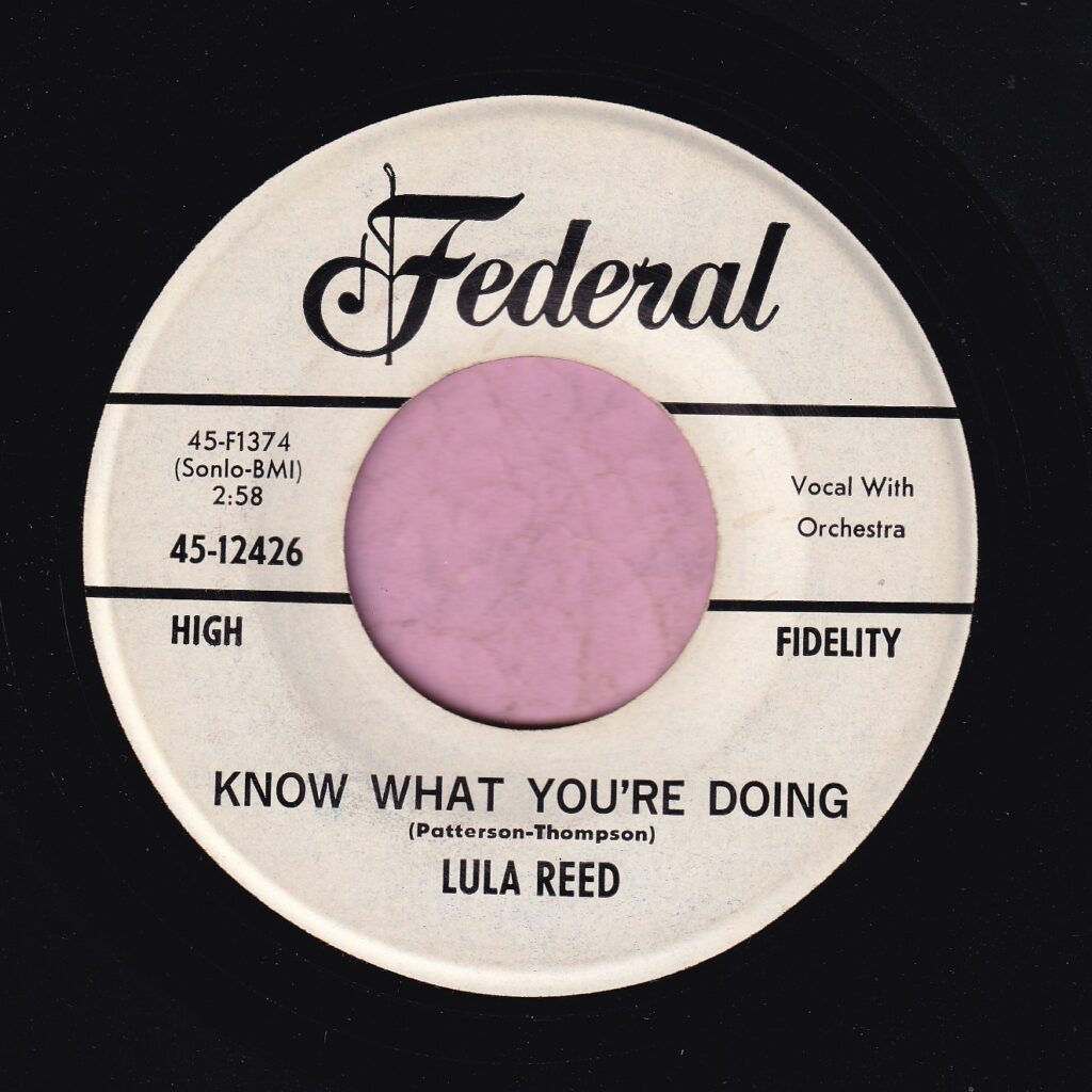 Lula Reed Rhythm Lounge Rhythm and Blues and Soul Records