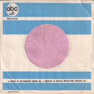 ABC Records U.S.A. F.G. 11-66 Printed On Inside Right Side Company Sleeve 1966 – 1967