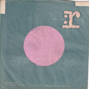 Reprise Records U.K. Pink R Distr. By Pye A.T.V. House Gt. Cumberland Place Address Curved Top Company Sleeve 1964 – 1968