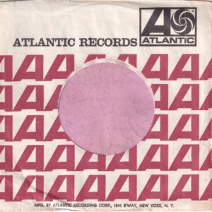 Atlantic Records U.S.A. Broadway Address N.Y. With Space Company Sleeve 1965 – 1971