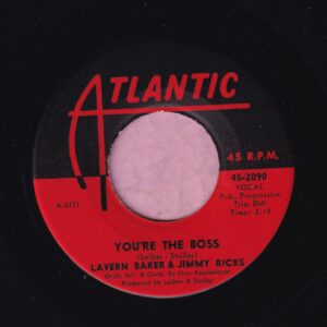 Lavern Baker & Jimmy Ricks ” Your The Boss ” Atlantic Vg+