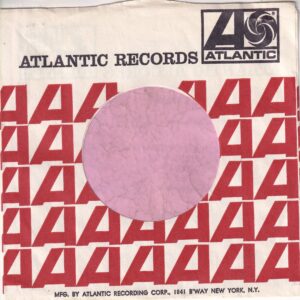 Atlantic Records U.S.A. Broadway Address On Front Curved High Top Company Sleeve 1965 – 1971