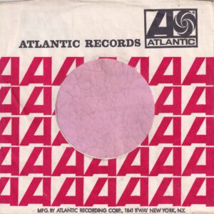 Atlantic Records U.S.A. Broadway Address On Front Curved Top Glued Left And Right Company Sleeve 1965 – 1971