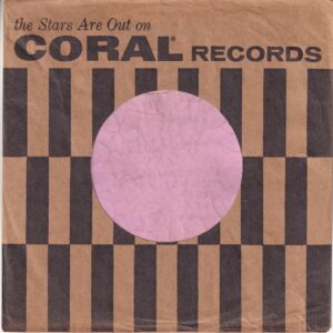 Coral Records U.S.A. Albums Listed 60-61 Company Sleeve 1962