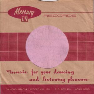 Mercury Records Hong Kong Red Print On Brown Company Sleeve