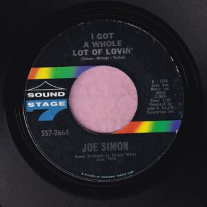Joe Simon ” I Got A Whole Lot Of Lovin’ ” Sound Stage 7 Vg+