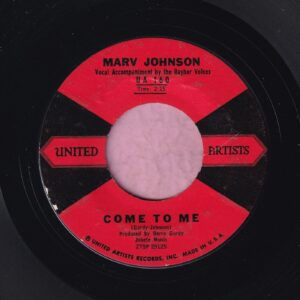 Marv Johnson ” Come To Me ” United Artists Vg+