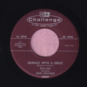 Kuf Linx Featuring John Jennings ” Service With A Smile ” Challenge Vg+