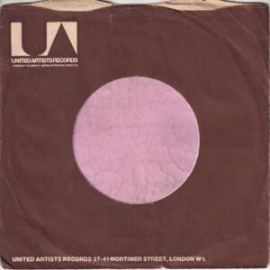 United Artists U.K. Company Sleeve 1971 – 1979