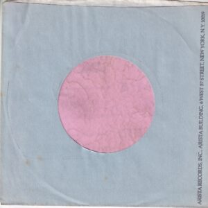 Arista Records U.S.A. 6 West 57 St. Address Blue Vertical Text On Front Company Sleeve 1976 – 1978