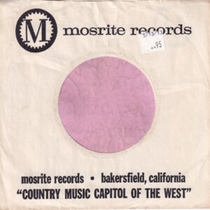 Mosrite Records U.S.A. Company Sleeve 1969