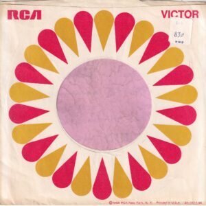 RCA Victor U.S.A. Inside Glued Company Sleeve 1969 – 1971