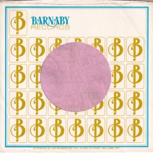 Barnaby Records U.S.A. Curved Top Company Sleeve 1970 – 1972