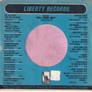 Liberty Records U.S.A. Curved Top Company Sleeve 1965 -1970