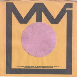 Midsong U.S.A. MCA Distr. Company Sleeve 1979 – 1980
