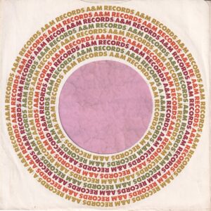 A&M Records U.S.A. Cut Straight With Notch Company Sleeve 1963 – 1969