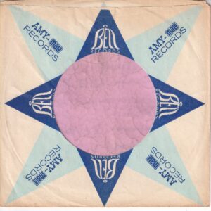 Bell , Amy , Mala Records U.S.A. No Address Details Curved Top Company Sleeve 1964 – 1969
