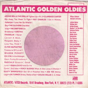 Atlantic , Atco Group U.S.A. Golden Oldies 1841 Broadway Address Red Print Company Sleeve 1970 – 1974