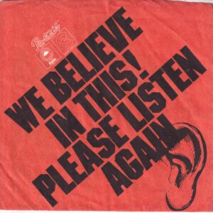 Portrait Records U.S.A. Sleeve Used For D.J. Copies Company Sleeve Around 1982 – 1986