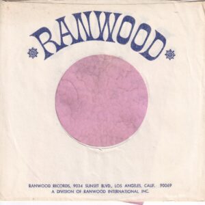 Ranwood U.S.A. Details Printed On Both Sides Inside Glued Company Sleeve 1968 – 1976