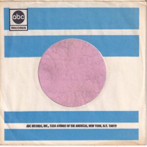 ABC Records U.S.A. Cut Straight Company Sleeve 1967 – 1968