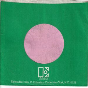 Elektra Records U.S.A. Curved Top Inside Glued Company Sleeve 1970 – 1975