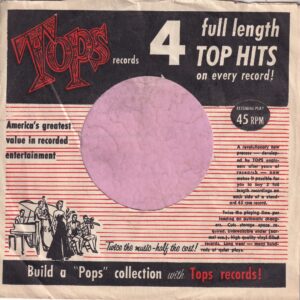 Tops Records U.S.A. Extended Play , Band Logo , Lines Removed Behind The Text Company Sleeve 1954 – 1959