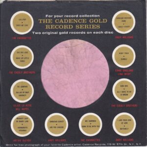 Cadence Records U.S.A. Gold Series Small Notch Write For Free Photo Of Favorite Artists Details Company Sleeve 1962 – 1964