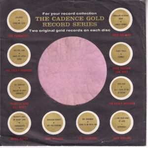 Cadence Records U.S.A. Gold Series Small Notch Company Sleeve 1962 – 1964