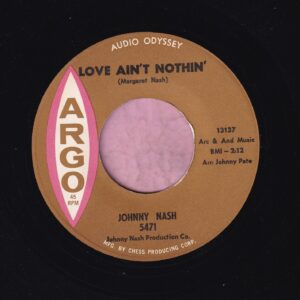Johnny Nash ” Love Ain’t Nothin’ ” Argo Vg+