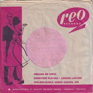 Reo Records Canadian With Advert On Back Company Sleeve