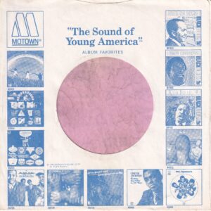 Motown U.S.A. Blue Cut Straight With A Notch Company Sleeve 1971