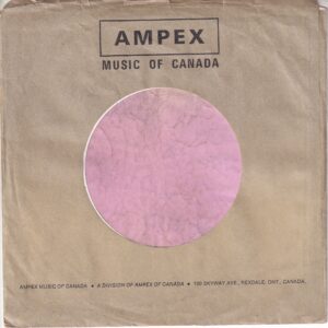 Ampex Canadian Gray Company Sleeve 1970 – 1972