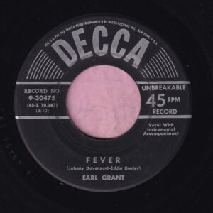 Earl Grant ” Fever ” Decca Records Vg+