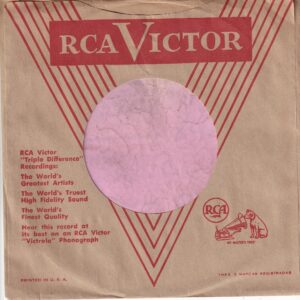 RCA Victor U.S.A. Wide Notch Inside Glued Company Sleeve 1954 ? – 1958 ?