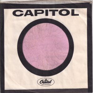 Capitol Records U.S.A. Printed In USA In Uppercase In One Line Curved Top Company Sleeve 1962 -1967