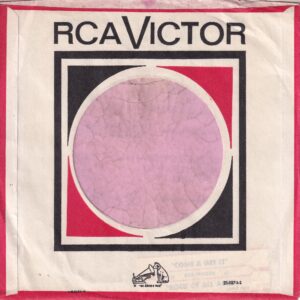 RCA Victor U.S.A. Bottom Logo Lowered Printed Details 21.107.1.1 Company Sleeve 1966 ? – 1969