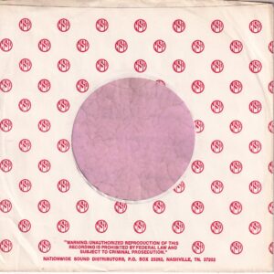 NSD Nationwide Sound Distributors U.S.A. P.O. Box 23262 Nashville TN. 37702 Address Red Print On White Company Sleeve 1977 – 1983
